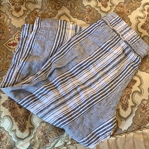 Wide legged Linen material pants.